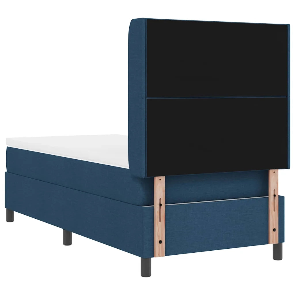 Letto a molle con materasso Blu 200 x 100 cm Tessuto 3341699