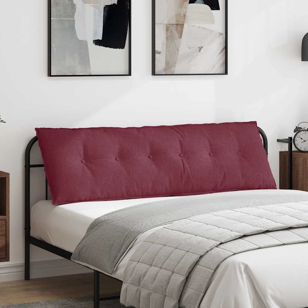 Cuscino per Schiena Rosso Vino 160 x 19 x 50 cm Tessuto 42014876
