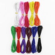 Corda elastica 0,8mm - 11 pezzi - gomma/polyester - corda di regolaggio - gioielli/artigianato - 10 metri per pezzo - corda per gioielli
