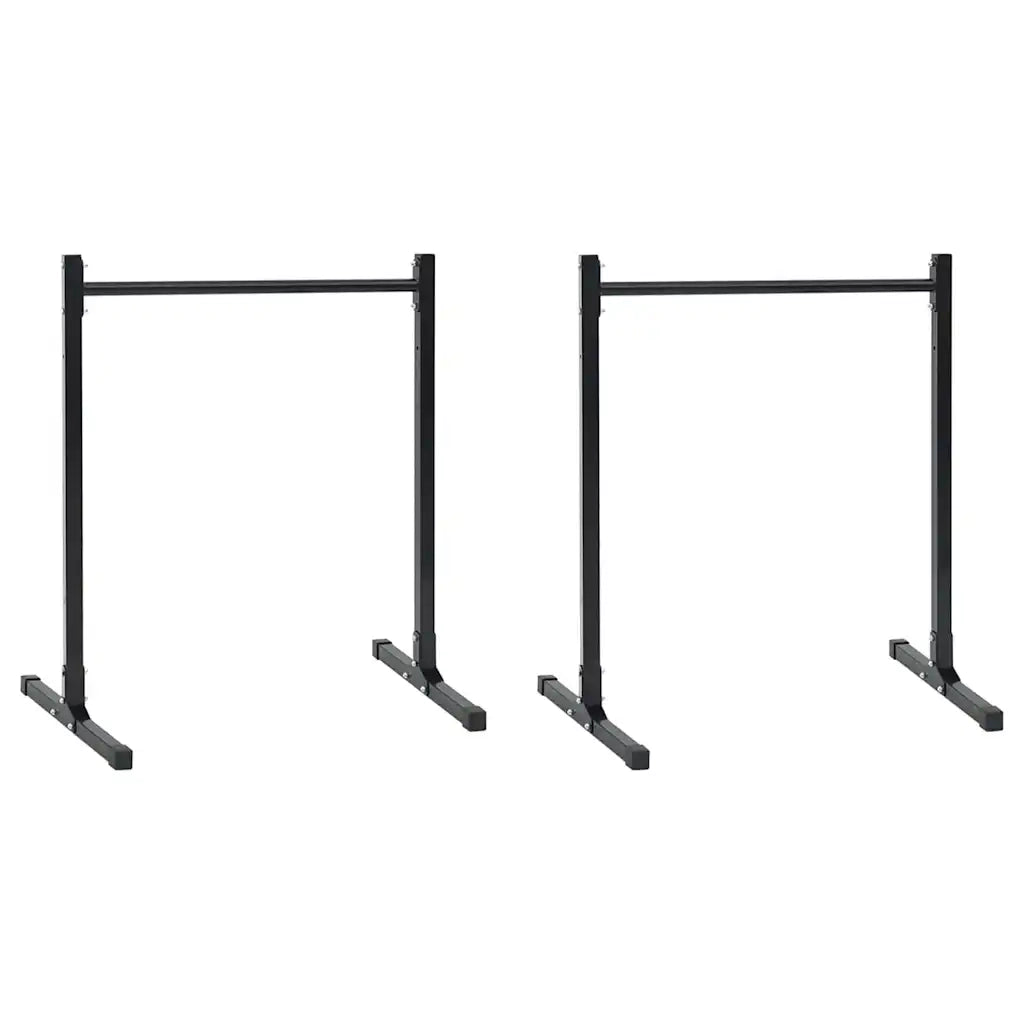 Stazione per dips 2 pcs Nero 55 x 90 x 104.5 cm 42002571