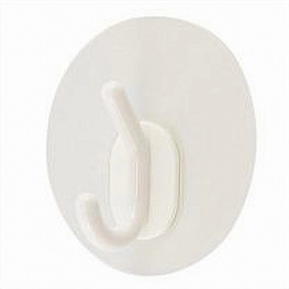Trade Shop - Set 2pz Ganci Adesivi Appendino Doppio Parete Bagno Cucina Casa Attaccapanni 87364 -