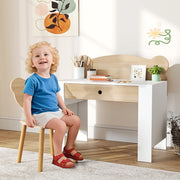 SCRIVANIA Set con sedia 80x41x74,5 cm Legno naturale