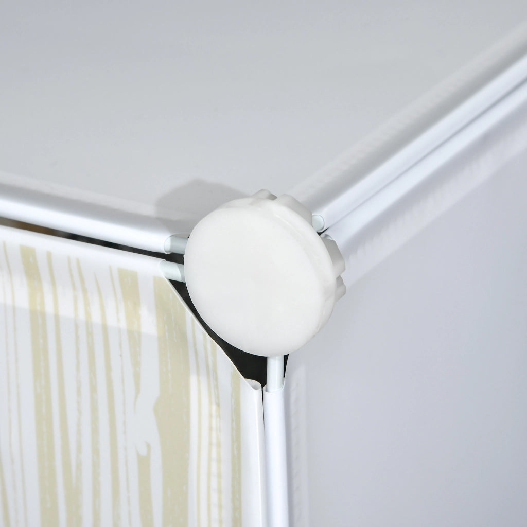 Scarpiera Salvaspazio Modulare 6 Cubi ¨C Zephmum ¨C Bianco Acciaio e PP 45x35x17 cm