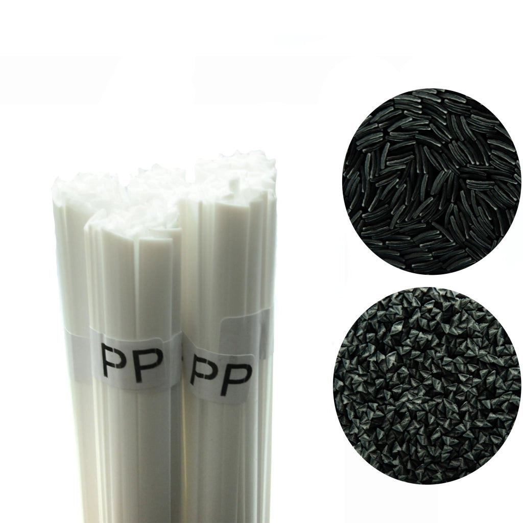 Saldatore Plastica PP Bianco 100g – Alta Qualità, Granuli Puri | Filo 42 cm, 260-330°C