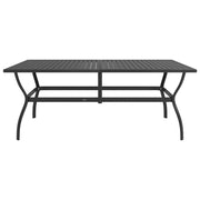 Tavolo da Giardino | Tavolino da esterno Antracite 190x80x72 cm in Acciaio