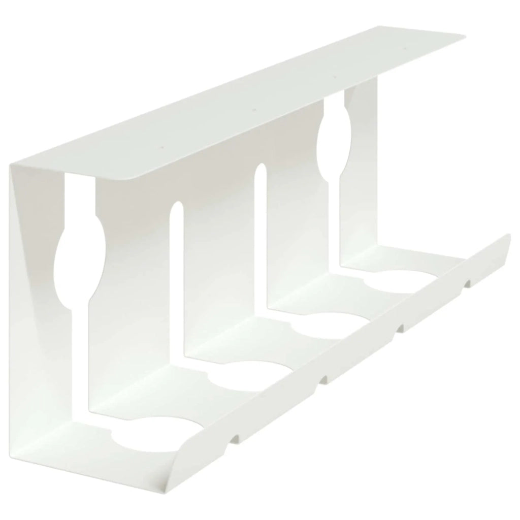 Vassoio per gestione cavi sotto il tavolo 2 pcs Bianco 8007574