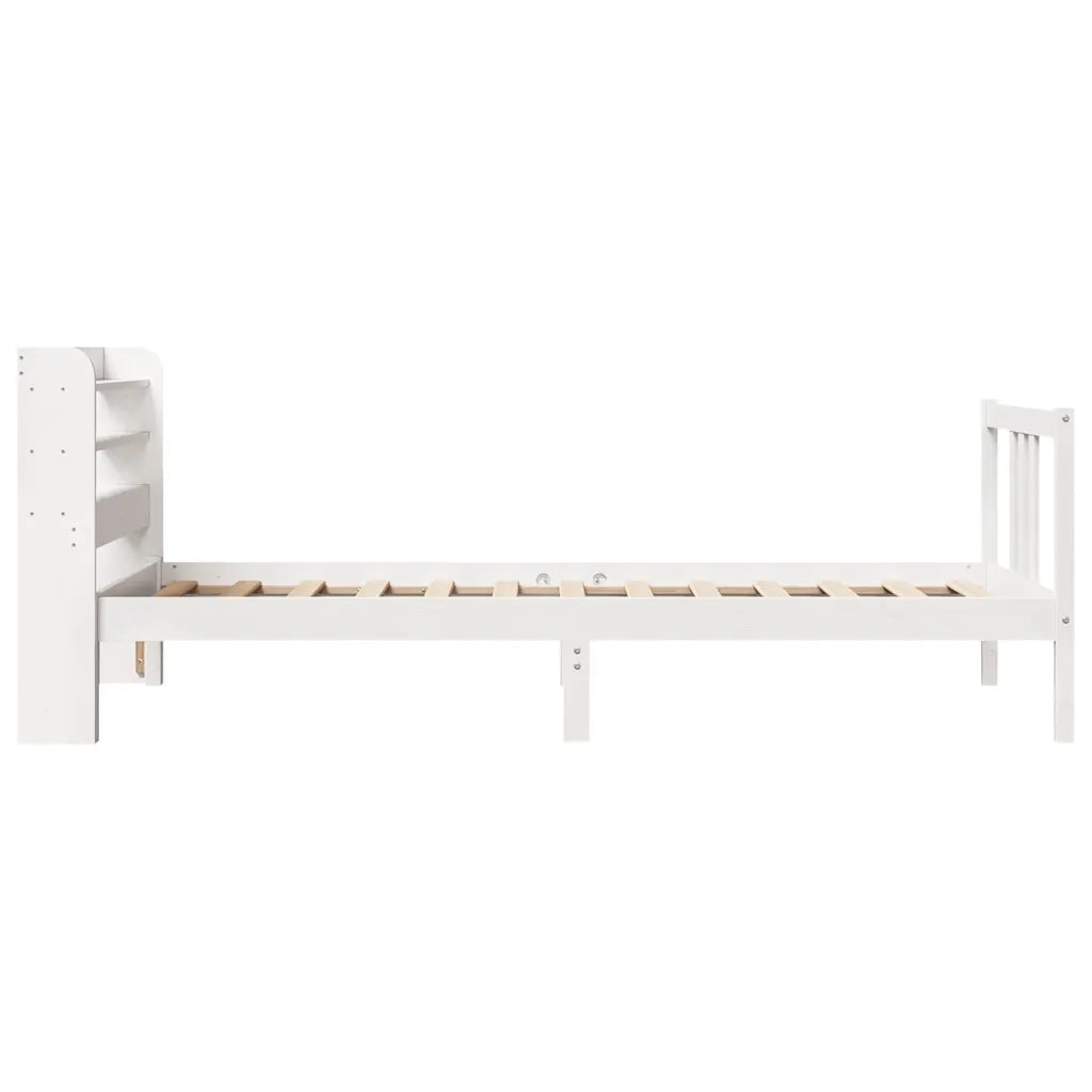 vidaXL Giroletto con Testiera senza Materasso Bianco 90x200 cm