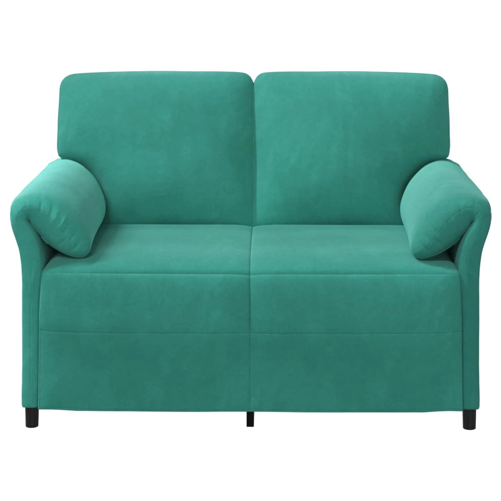 Divano a 2 Posti Turchese 138 x 83 x 95 cm Velluto 42033949