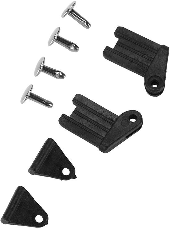 Set di riparazione per ombrellone posteriore adatto per BMW 5/7 serie E39 E46, Nero ABS e Metallo