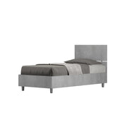 BS COM Letto singolo senza rete 80x190 testata dritta cemento