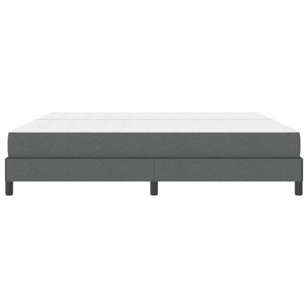 Letto a molle con materasso Grigio scuro 200 x 200 cm Tessuto 3398515