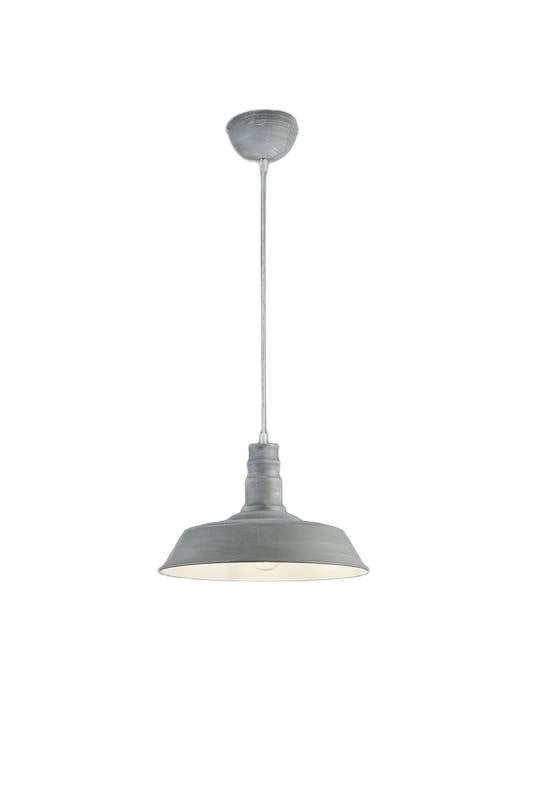 Lampada a sospensione RL WILL grigia Ø36 metallo E27