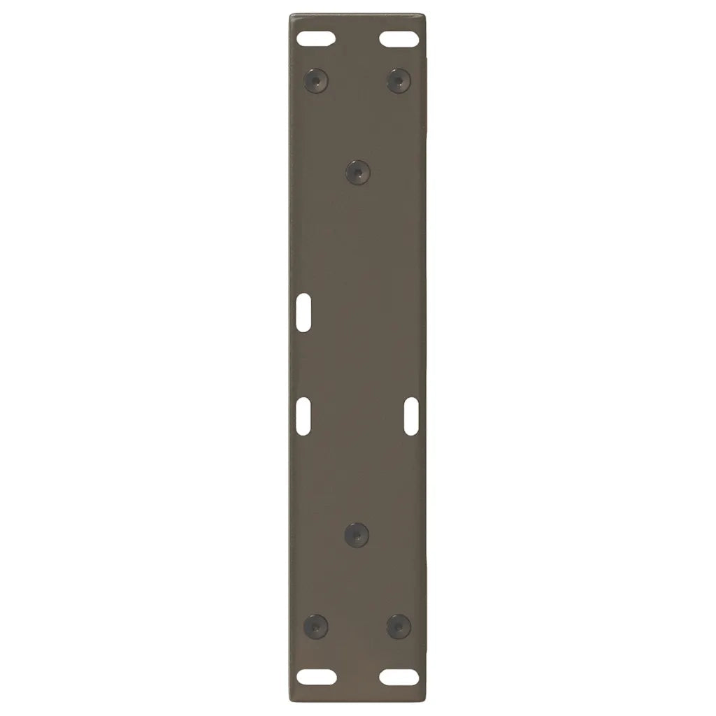 Gambe per Tavolino da Caff¨¨ 2 pz-Set di 2 Gamba per Tavolo in Acciaio Naturale 40x(30-31,3) cm Acciaio