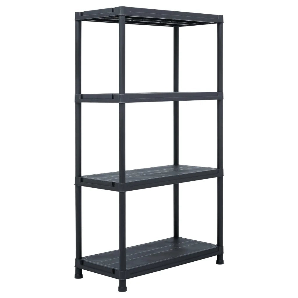 Scaffale Nero 100 kg 60x30x138 cm in Plastica cod mxl 54223