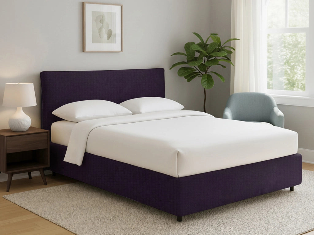 Staines, Letto Singolo Sfoderabile Made in Italy, Viola