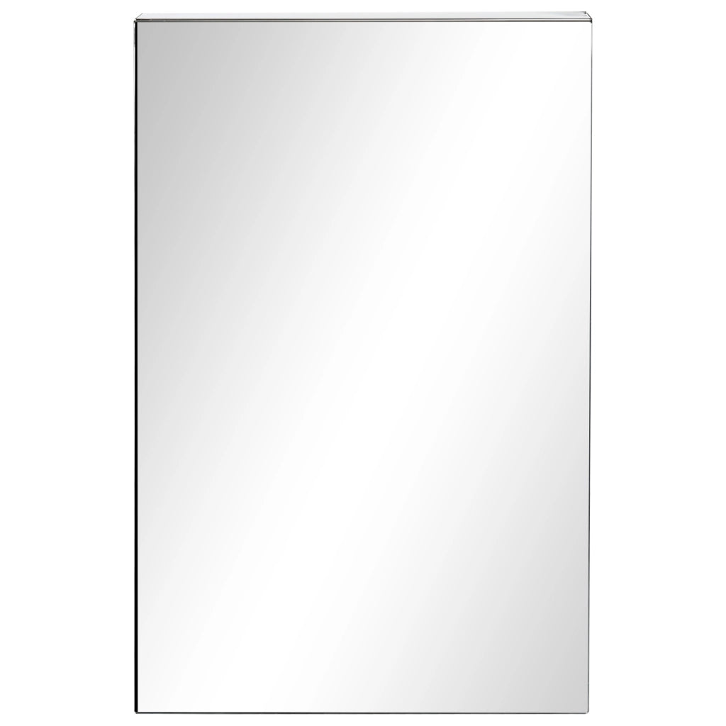 Mobile da Bagno a Parete con Specchio ¨C Xylo ¨C 3 Ripiani, Argento, 39x12x60 cm