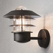 KONSTSMIDE Lampada da Parete Modena Nera Dipinta 434061