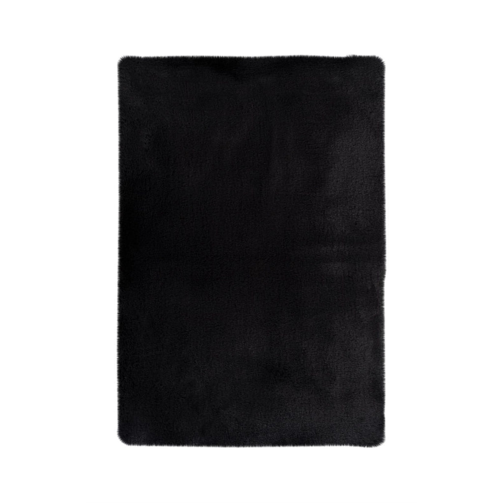 Tappeto da bagno Rabbit grigio scuro in ecopelliccia