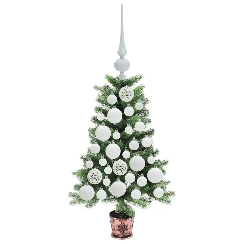 Albero di Natale con 150 LED con supporto Verde 65 cm PE 3396294