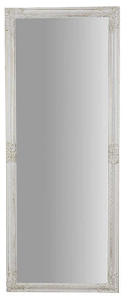 Biscottini Specchiera da parete e appendere verticale/orizzontale fin. bianco anticato con rifiniture in oro