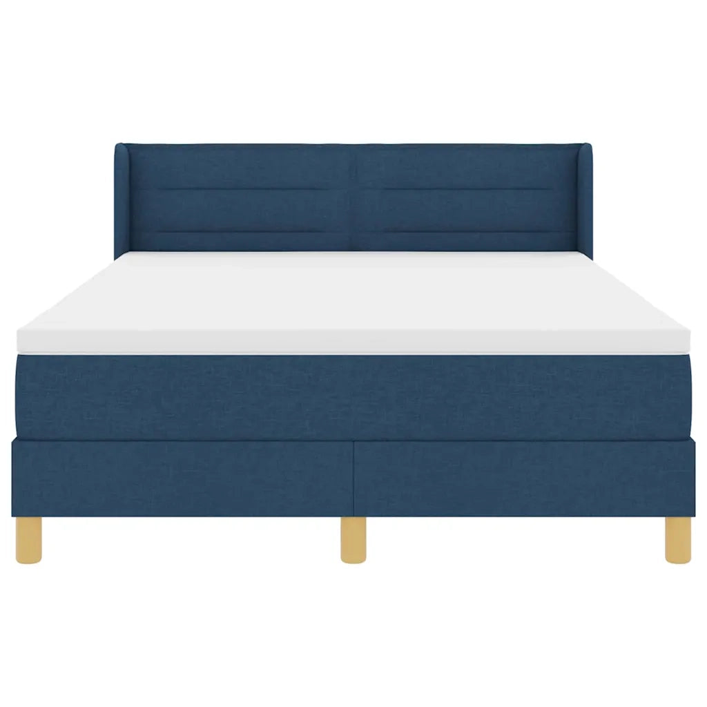Letto a molle con materasso Blu 190 x 140 cm Tessuto 3341229