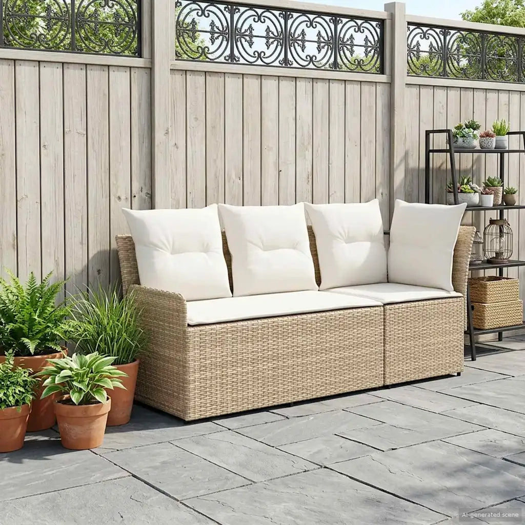 Divano con braccioli da giardino con divano angolare 2 Pezzo 42025373