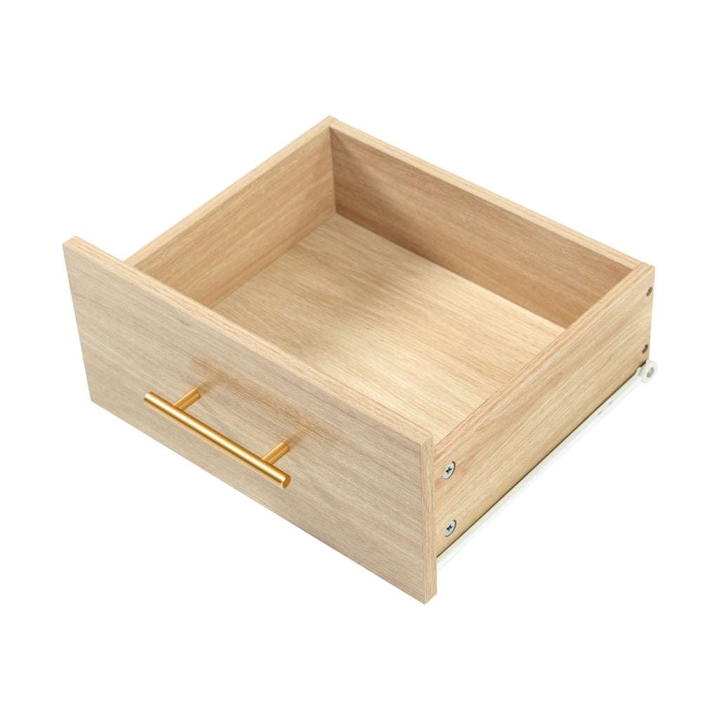 Cassettiera Credenza con 3 Cassetti e 2 Ante in Rattan ¨C MINIMAL ¨C Sonoma, 120x40x74
