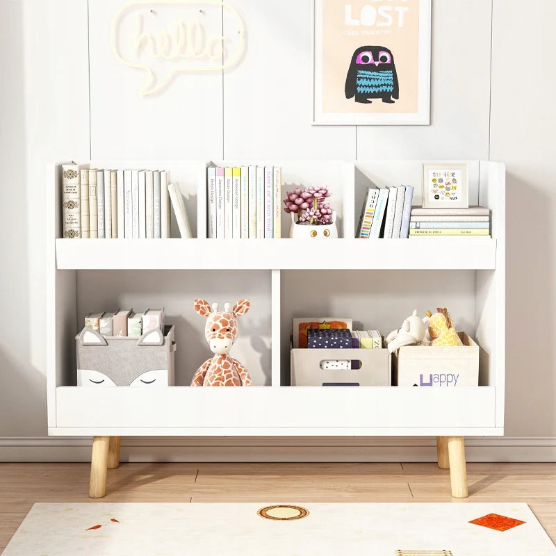 Libreria 60x25x80 cm in finitura bianca, ideale per ogni ambiente.