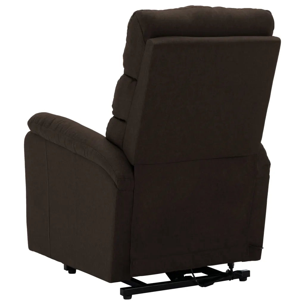 Poltrona Alzapersona Marrone Scuro in Tessuto 321241