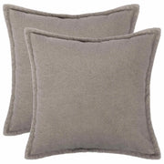 Federa 2 pcs HOUTEN Grigio Chiaro 70 x 70 cm Bouclé 921357