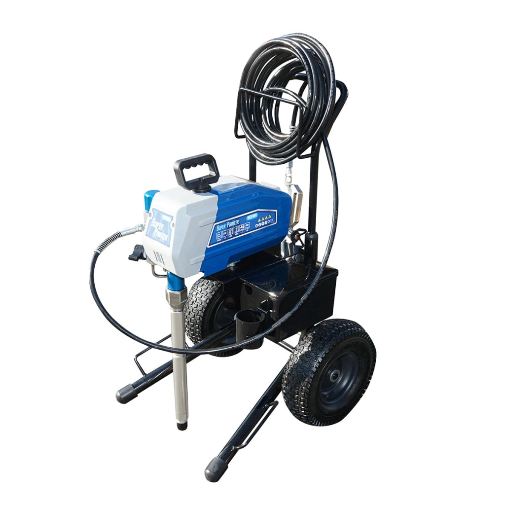 Pompa professionale airless per vernice con pistone e motore brushless da 1,3 kW, 220 V, portata 2,4 l/min, ugello 517, pressione massima 227 bar M24H