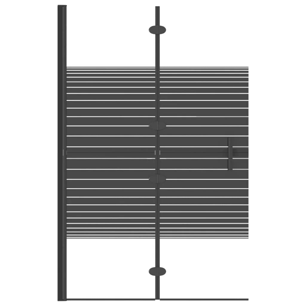 Box doccia pieghevole ESG 80 x 140 cm nero 02_0002013