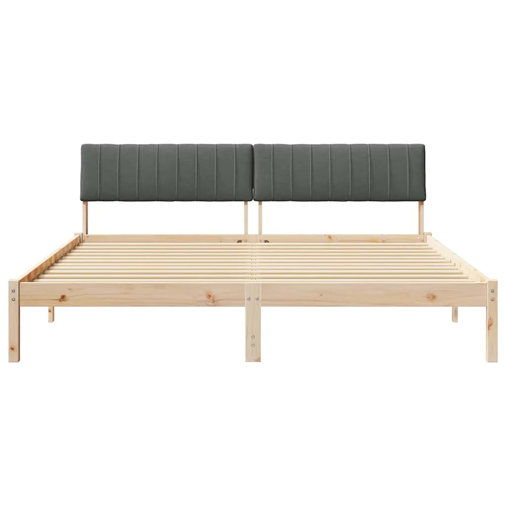 Struttura del Letto marrone e grigio scuro 180 x 200 cm 3394354