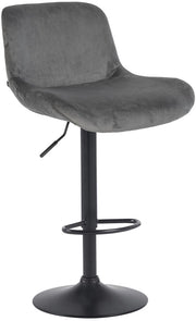 Sgabello da bar Solon velluto nero 1