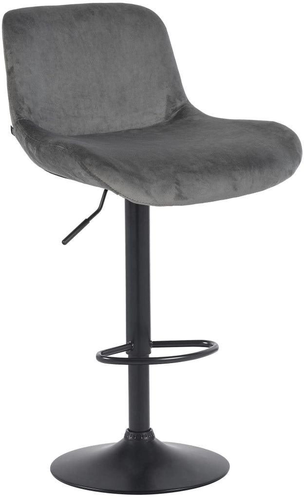 Sgabello da bar Solon velluto nero 1