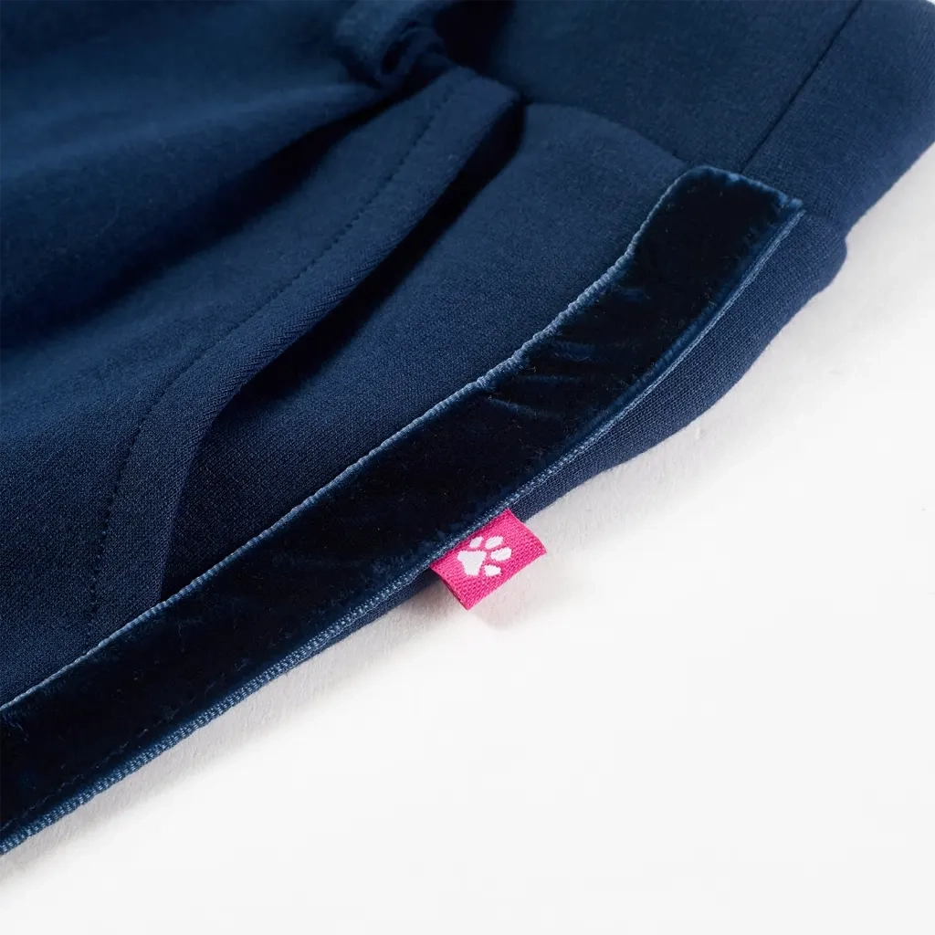 Pantaloni per Bambini con Finiture Nere Blu Marino 104 CFW8790415