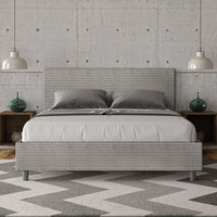 Letto Matrimoniale 160x190 cm Senza Rete Adele Labirinto 02 Grigio