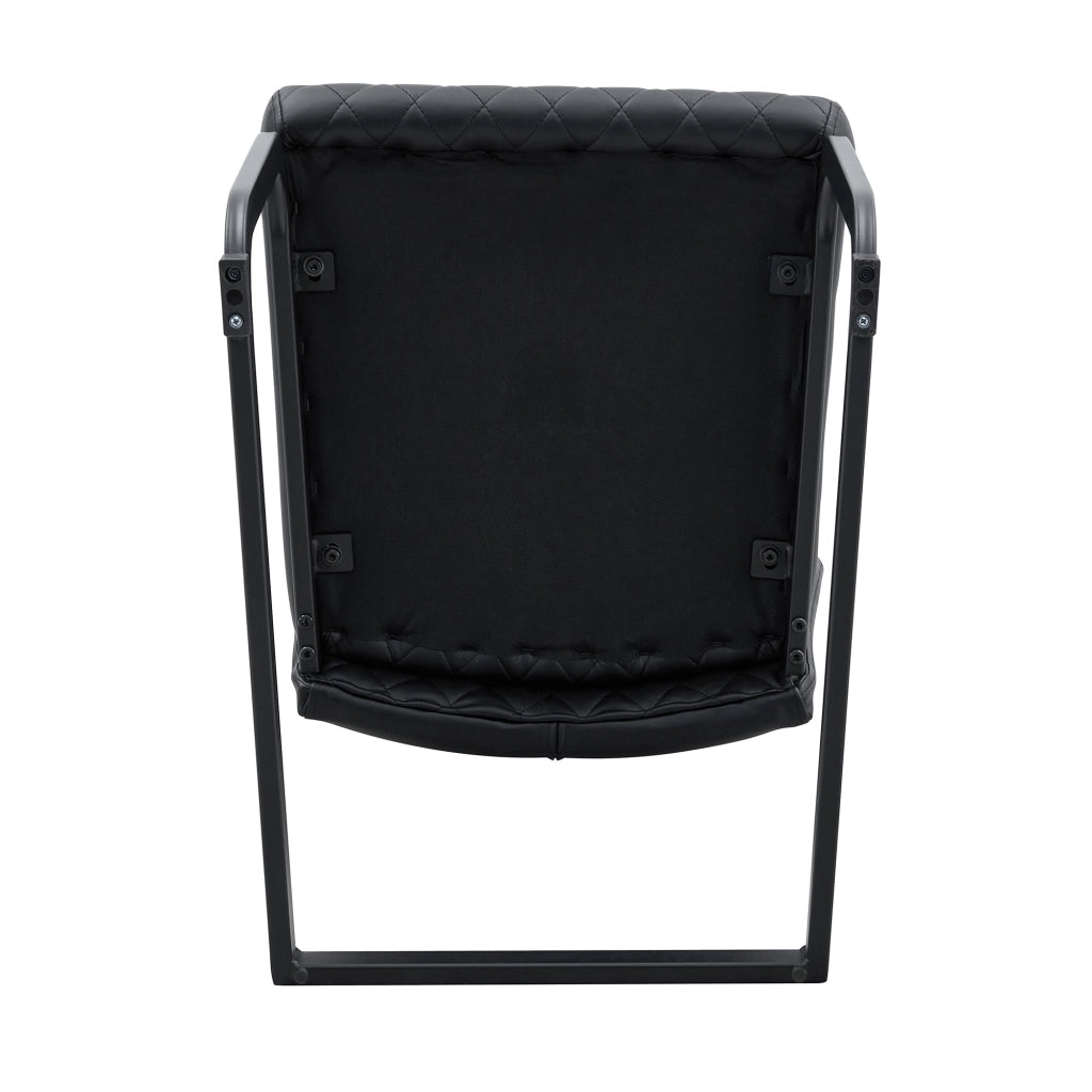 Set tavolo da pranzo e sedie con 1 tavolo rotondo e 4 sedie; 2 ripiani; in mdf; metallo e similpelle neri
