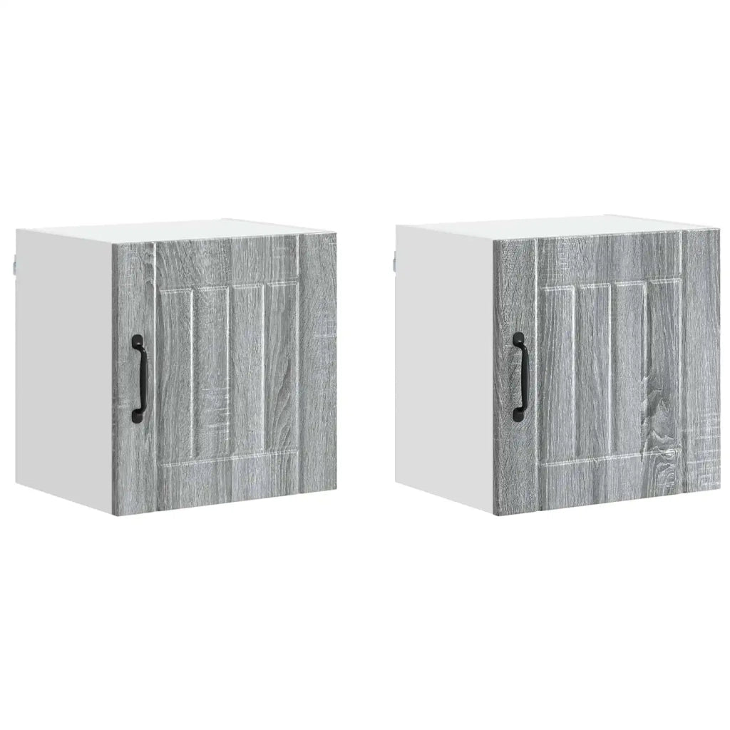 Armadietto a muro LUCCA 2 pcs Grigio Sonoma 40 x 31 x 40 cm