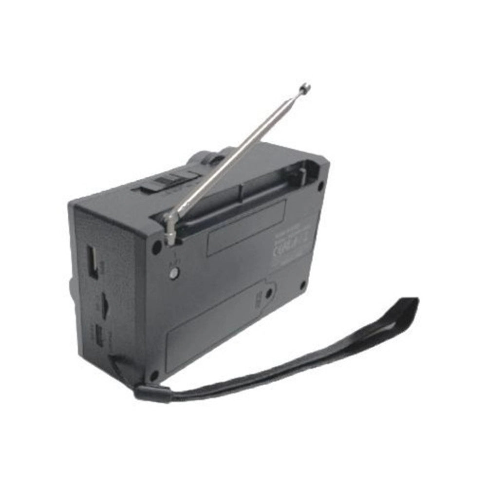 Trade Shop - Radio Portatile Multifunzione Retrò A Batteria Bande Fm Am Sw Analogica Q-sy621 -