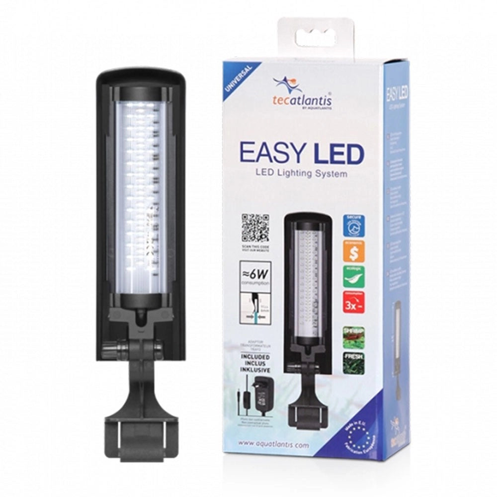Aquatlantis Easy LEd Universal Nano - Mini Plafoniera a LED per Nano Acquari Colore: Nero