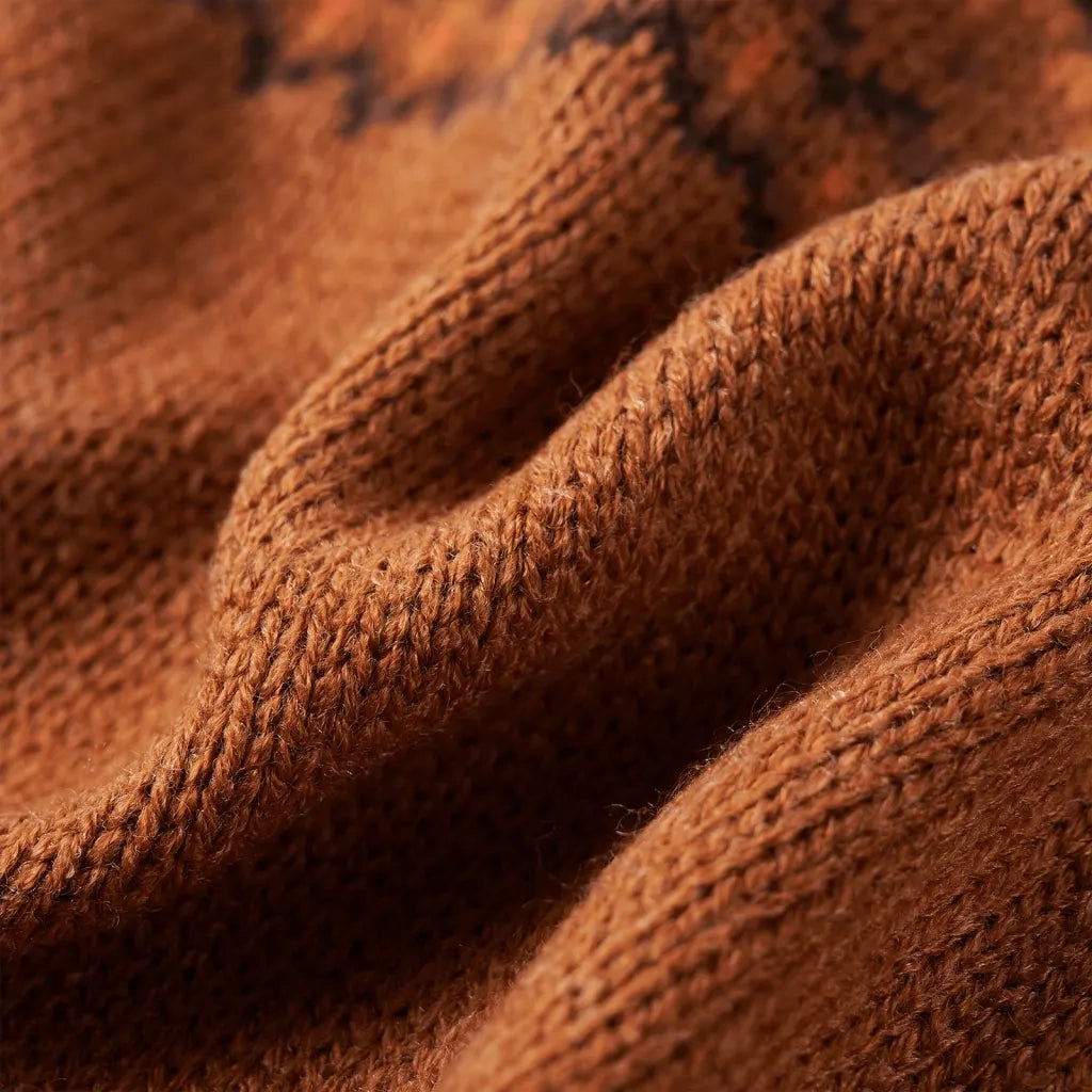 Maglione per Bambini Lavorato a Maglia Cognac 92 14489