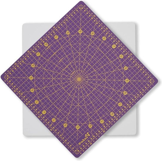 Tavolo da cucire rotativo autoportante 32x32 cm - ideale per cucire e ricamo - colore blu