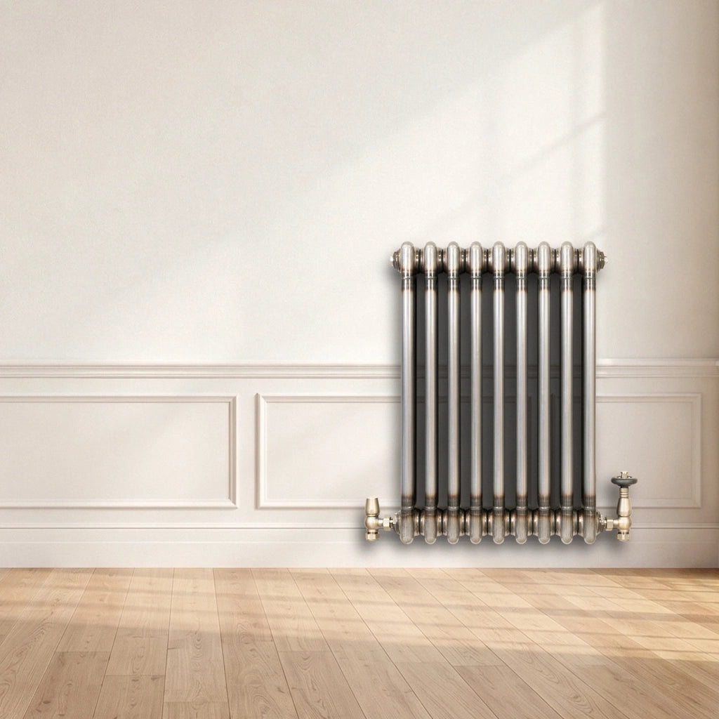 Radiatore 3 Colonne Orizzontale Metallo Grezzo 600x425 mm