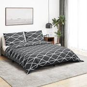 Set Copripiumino Grigio 200x200 cm in Cotone 136056