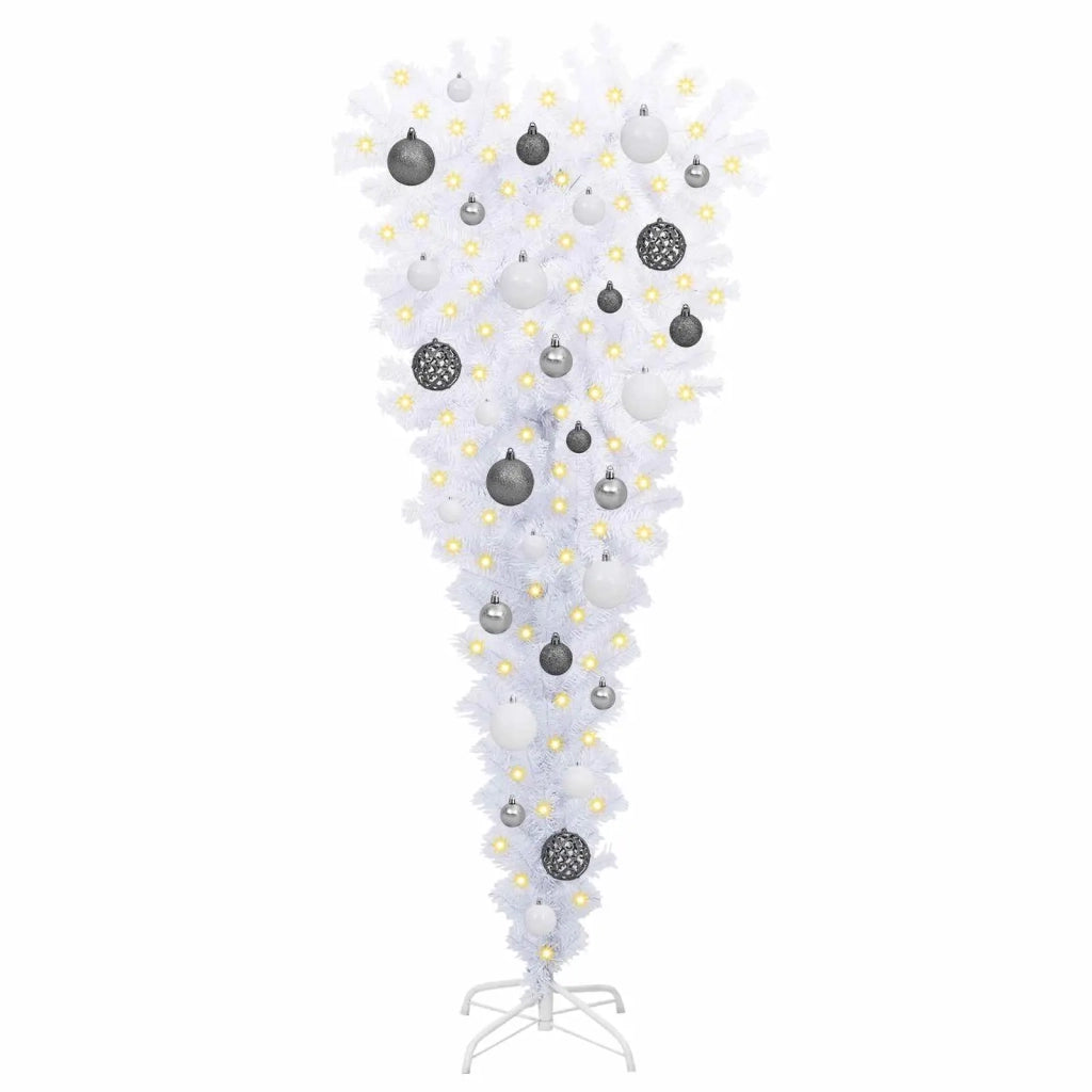 Albero di Natale artificiale Bianco 120 cm PVC e Acciaio 3426687