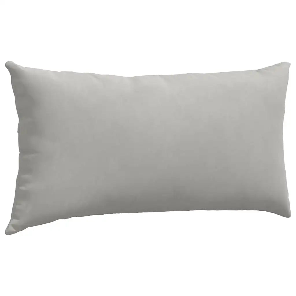 Cuscini da Divano 2 pcs Grigio chiaro 80 x 40 cm Tessuto