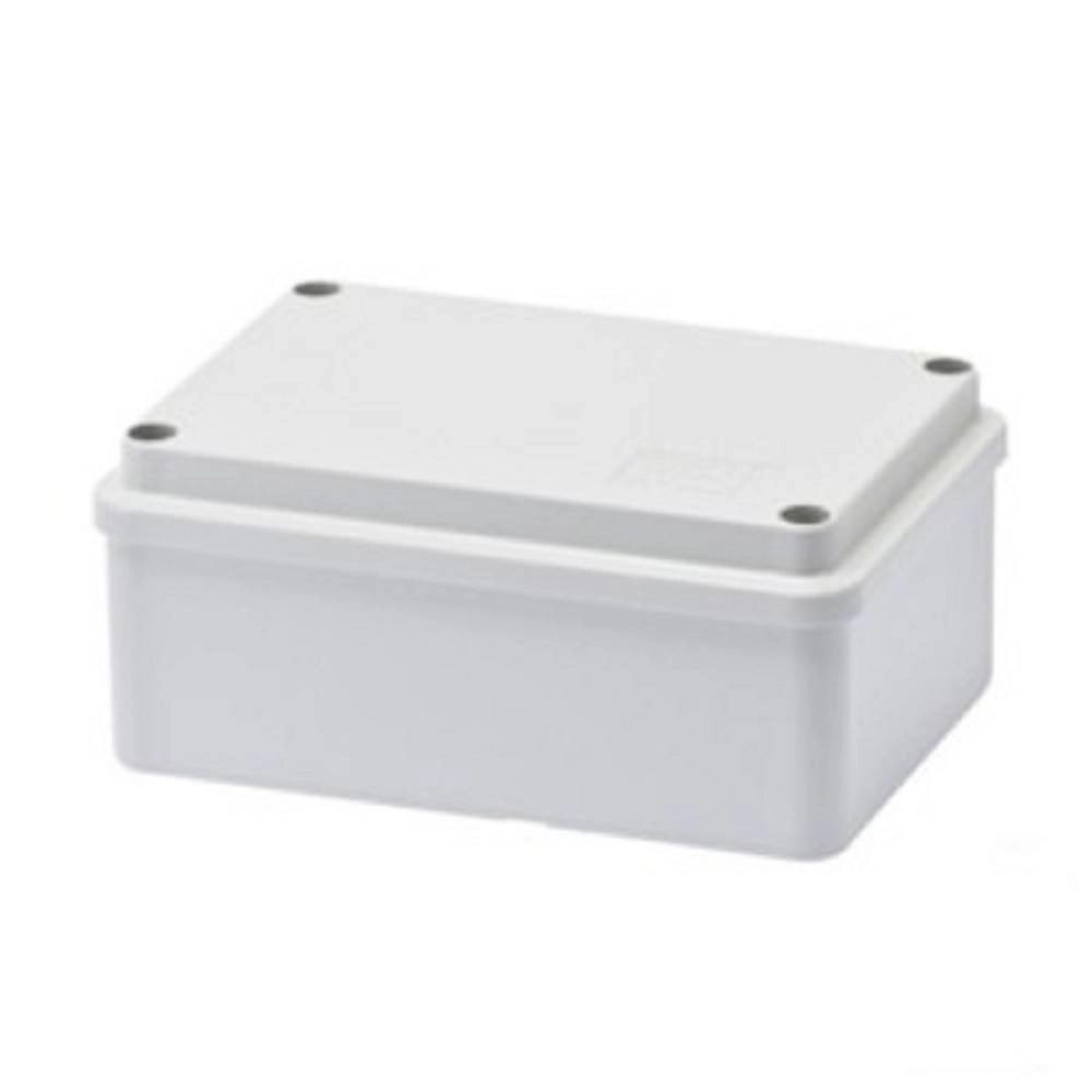 Trade Shop - Cassetta Scatole Derivazione Stagne Pareti Lisce Coperchio Viti Ip56 120x80x50mm -