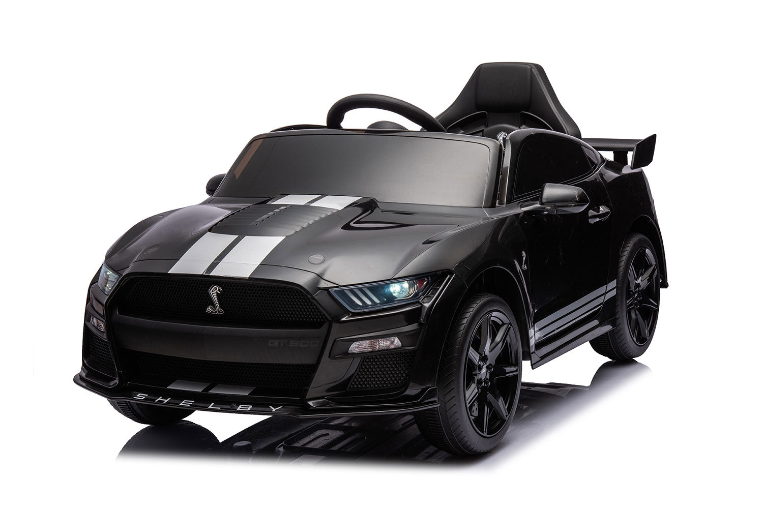 Macchina Elettrica per Bambini Licenza Ufficiale Ford Mustang Shelby Telecomandata 10,8V 3,1Ah Nero