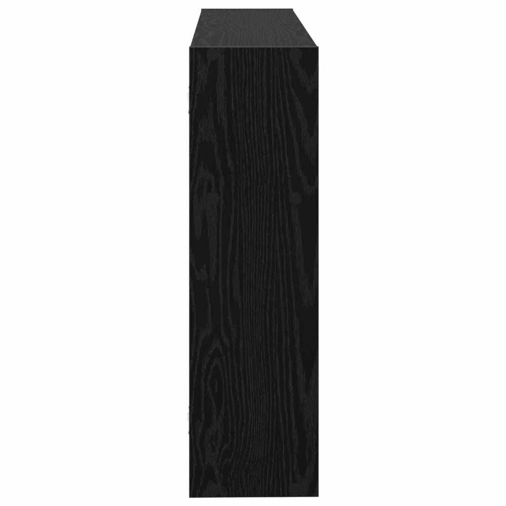 Scaffale da parete A parete Rovere Nero 95 x 20 x 69,5 cm 8012141